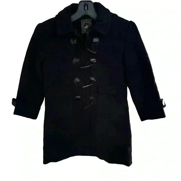 Beverly Hills Polo Club Other - Beverly Hills Polo Club girls wool blend navy coat w/hood lined size 6X